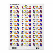 バウハウスステンドグラス ラベル (フルシート)