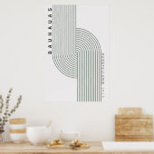 バウハウスセージグリーンポスター ポスター (キッチン)