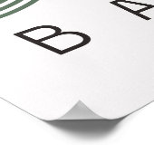 バウハウスセージグリーンポスター ポスター (角)