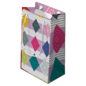 バウハウスダイアモンドキルト スモールペーパーバッグ (裏面アングル)