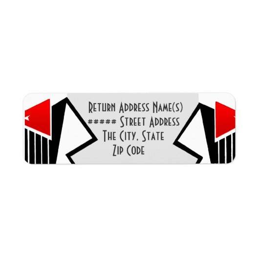 バウハウスツキセド差出人住所 ラベル (正面)