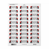 バウハウスツキセド差出人住所 ラベル (フルシート)