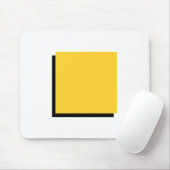 バウハウスデザイン幾何学的アートイエロースクエア マウスパッド (マウス)