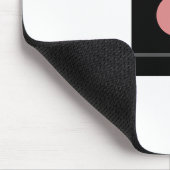 バウハウスデザイン幾何学的アートグレーコンポジション マウスパッド (コーナー)