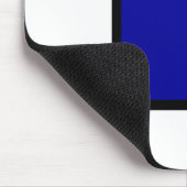 バウハウスデザイン幾何学的アートブルースクウェア マウスパッド (コーナー)