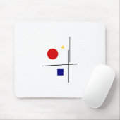 バウハウスデザイン幾何学的アート マウスパッド (マウス)
