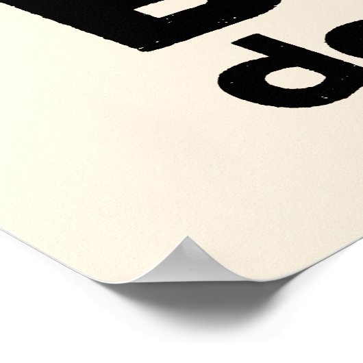 バウハウスデッソー1931モダニストオマージュブラッククリーム ポスター (角)