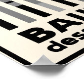 バウハウスデッソー1931モダニストミニマルヴィンテージ ポスター (角)