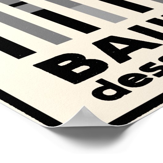 バウハウスデッソー1931モダニストミニマルヴィンテージ ポスター (角)