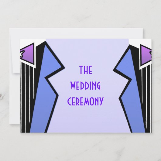 バウハウストゥキシード- LBV (結婚ズセレモニー) 招待状 (裏面)