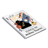 バウハウスバンドパーソナライズされたソングブック ノートブック (右側)