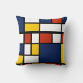 バウハウスパターン抽象芸術幾何絵を描アートのmo クッション (正面)