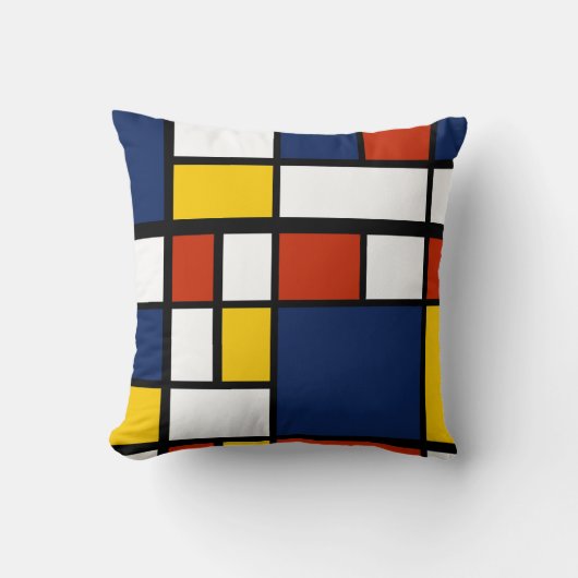 バウハウスパターン抽象芸術幾何絵を描アートのmo クッション (正面)