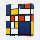 バウハウスパターン抽象芸術幾何絵を描アートのmo セラミックオーナメント (左)