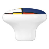 バウハウスパターン抽象芸術幾何絵を描アートのmo セラミックノブ (側面)