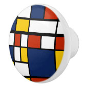 バウハウスパターン抽象芸術幾何絵を描アートのmo セラミックノブ (右)