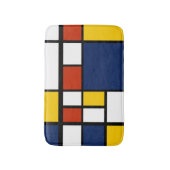 バウハウスパターン抽象芸術幾何絵を描アートのmo バスマット (正面縦)