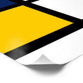 バウハウスパターン抽象芸術幾何絵を描アートのmo ポスター (コーナー)