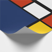 バウハウスパターン抽象芸術幾何絵を描アートのmo ラッピングペーパー (角)