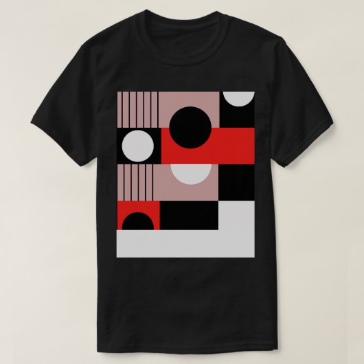 バウハウスパターン Tシャツ (デザイン正面)
