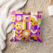 バウハウスブライトタイルパターン クッション (ブランケット)