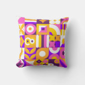 バウハウスブライトタイルパターン クッション (正面)