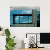 バウハウスブルー ポスター (ホームオフィス)