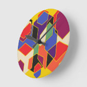 バウハウスヘキサゴンズ  ラウンド壁時計 (傾斜)