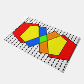 バウハウスペンタゴン ドアマット (アングル)