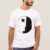 バウハウスポスターエンブレム顔 Tシャツ (正面)