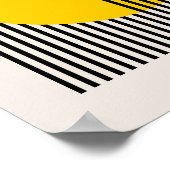 バウハウスポスター、イエローサークルラインポスターB6 ポスター (角)