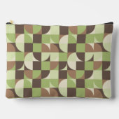 バウハウスミッドセンチュリーモダンリーフアンドツリーレトロ アクセサリーポーチ (正面)