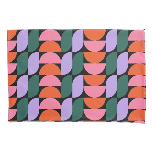 バウハウスミッドセンチュリー幾何モダンMCMレトロ 枕カバー (正面)