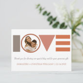 バウハウスラブホストライプのト結婚ト サンキューカード (スタンド正面)