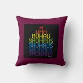 バウハウスレインボータイプデザインピロー クッション (裏面)