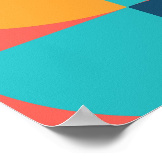 バウハウスレトロ: 70s幾何学的ミュージカル ポスター (角)