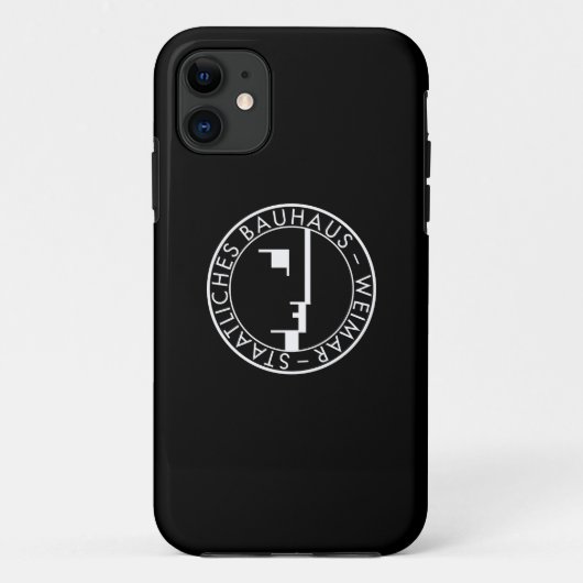 バウハウスロゴコレクションブラックケースiphone Case-Mate iPhoneケース (裏面)