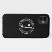 バウハウスロゴコレクションブラックケースiphone Case-Mate iPhoneケース (裏面(横))