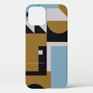 バウハウス合成抽象芸術絵 iPhone 12ケース