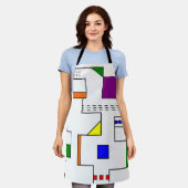 バウハウス回路 エプロン (着用した状態)