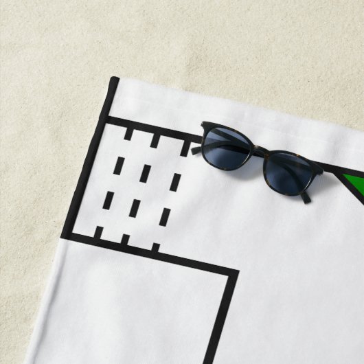 バウハウス回路 ビーチタオル (インサイチュ)