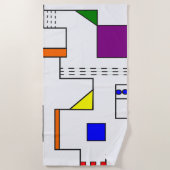 バウハウス回路 ビーチタオル (正面)