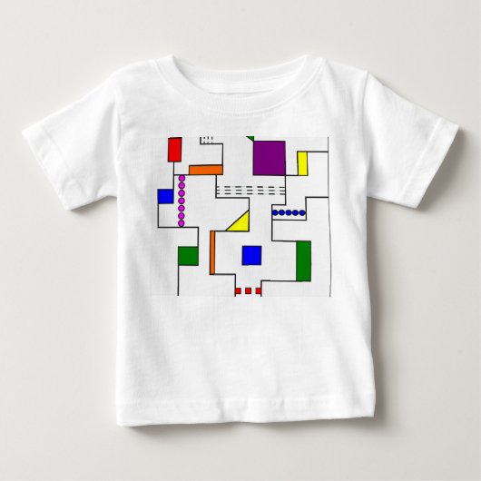 バウハウス回路 ベビーTシャツ (正面)