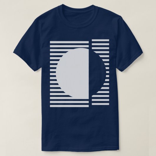 バウハウス幾何学デザイン Tシャツ (デザイン正面)