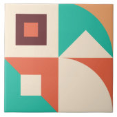 バウハウス幾何学抽象芸術N1 タイル (正面)