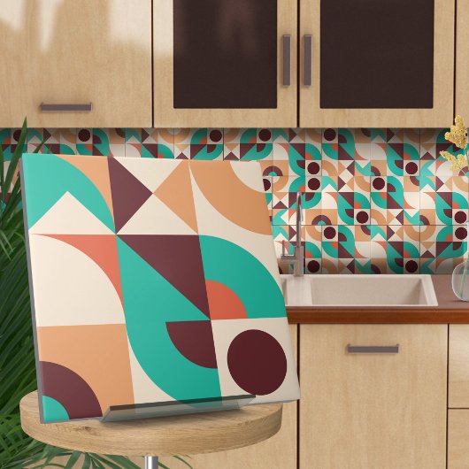 バウハウス幾何学抽象芸術N2 タイル