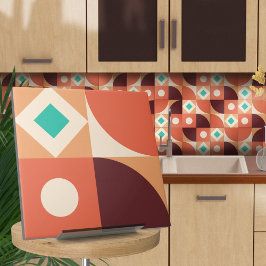 バウハウス幾何学抽象芸術N4 タイル