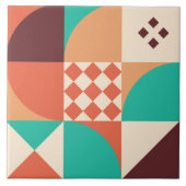 バウハウス幾何学抽象芸術N5 タイル (正面)