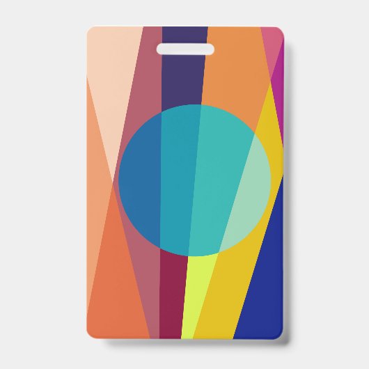 バウハウス柄 バッジ (正面)