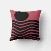 バウハウス深いピンク抽象芸術 クッション (裏面)